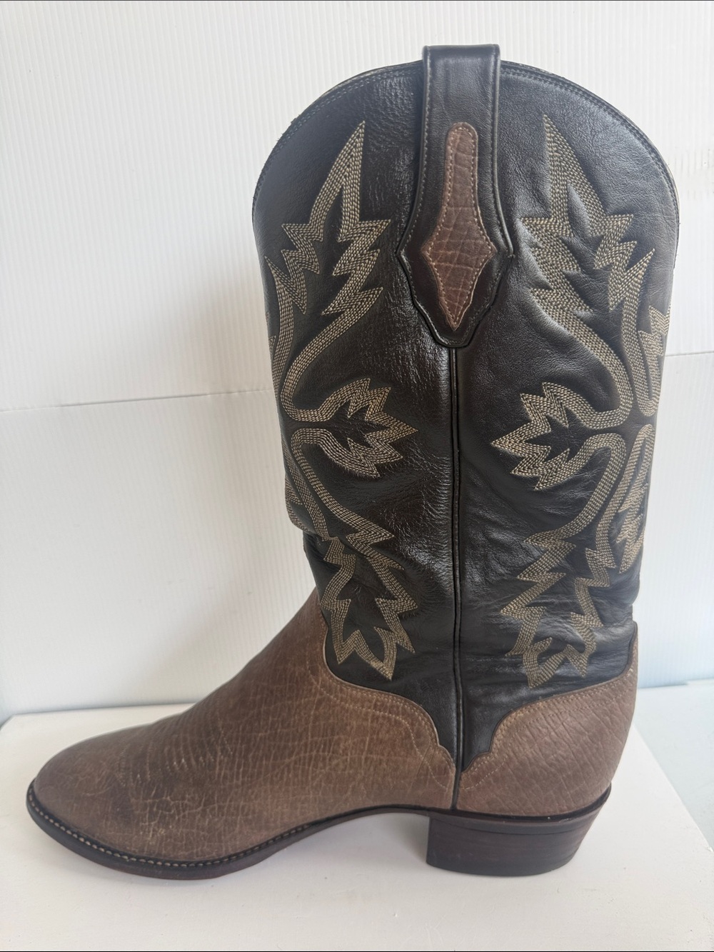 VINTAGE 1989 EL DORADO EXOTIC BOOTS SIZE 12 D TEXAS USA - Picture 9 of 16